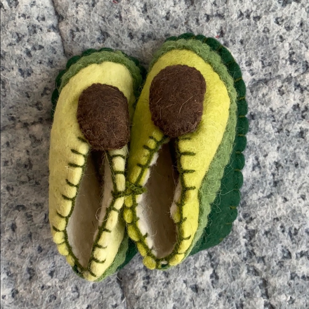 Avocado Wool Booties Never been worn